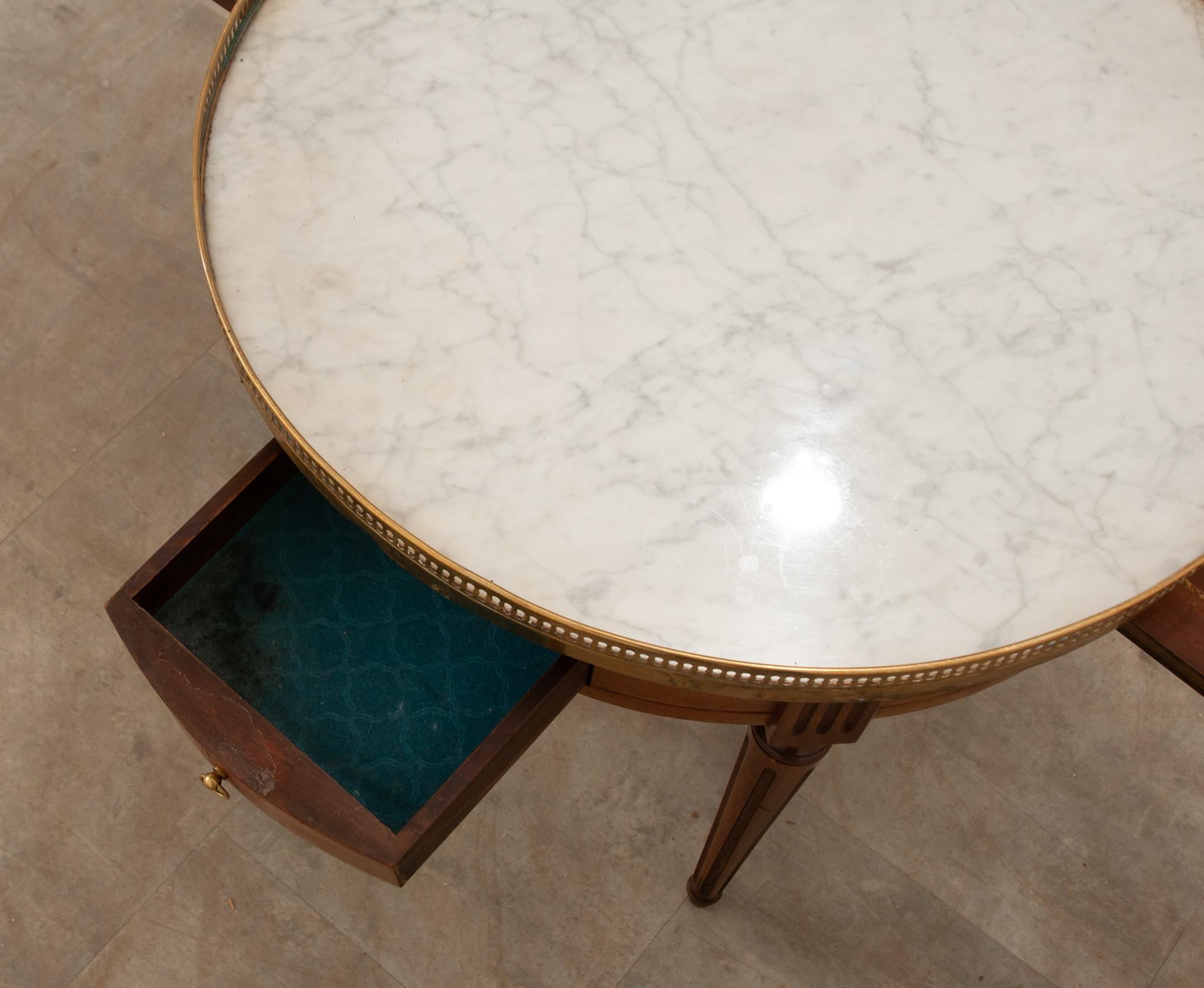 French Louis XVI Style Guéridon Bouillotte Table 1