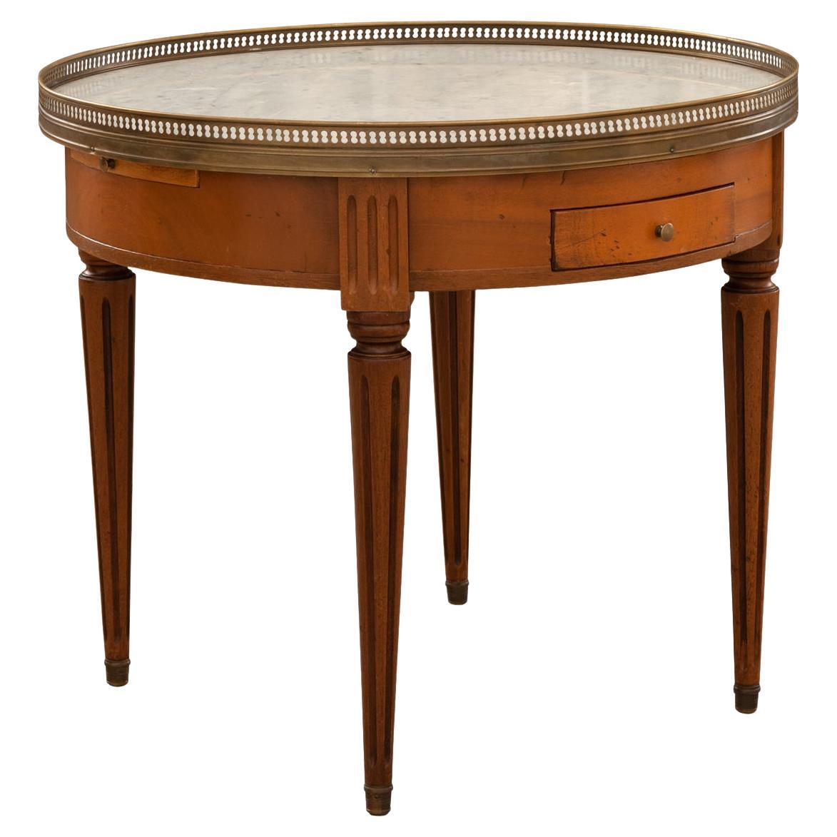French Louis XVI Style Guéridon Bouillotte Table For Sale