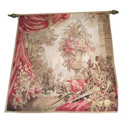 French Louis XVI Style Handmade Tapestry, Mid-20th Century