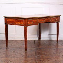 French Louis XVI Style Kingwood Bureau Plat
