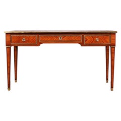 Antique French Louis XVI Style Kingwood Bureau Plat