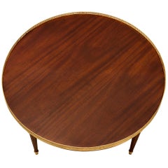 French Louis XVI Style Mahogany and Ormolu Cocktail or Coffee Table