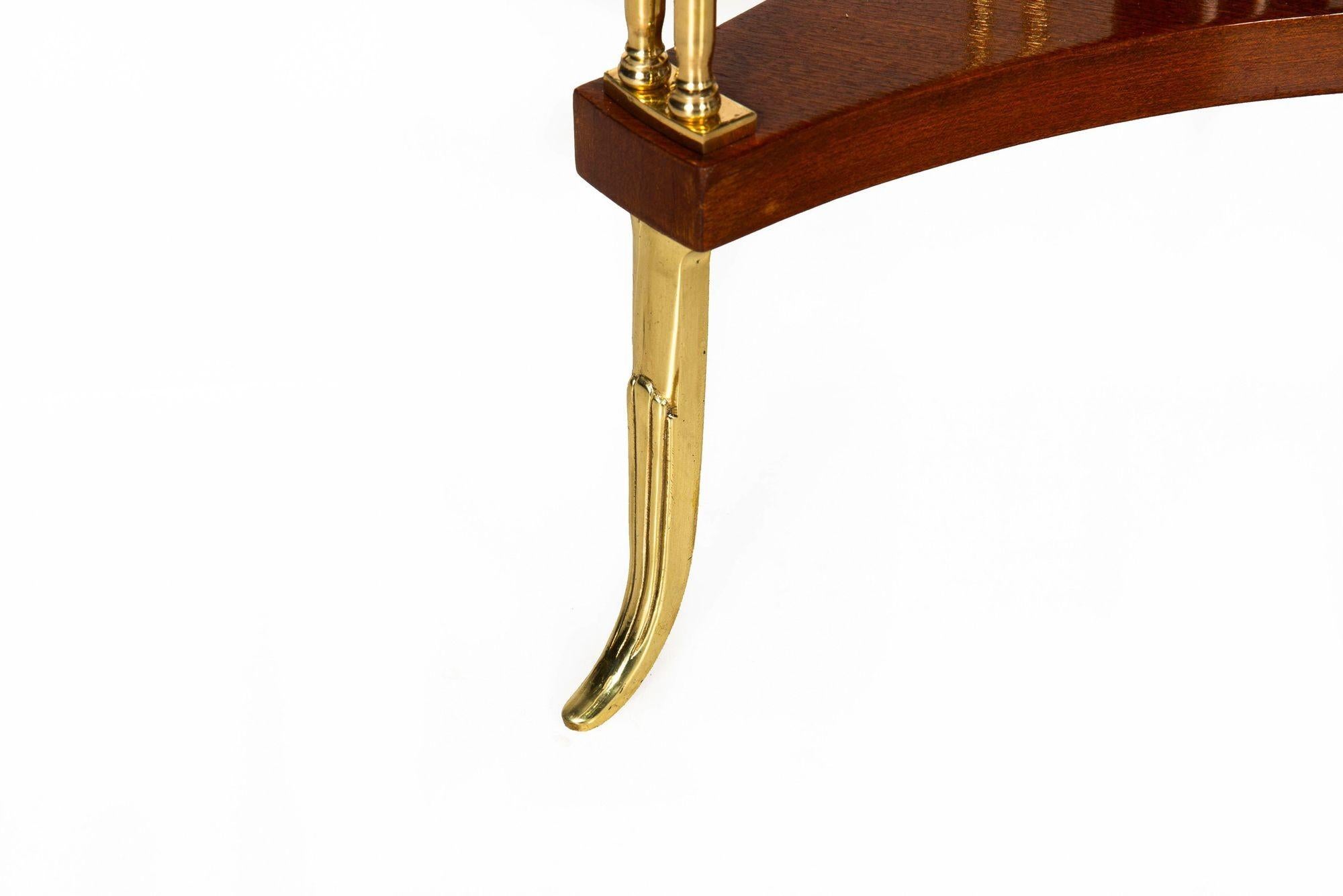 Französisch Louis XVI Stil Mahagoni Bronze Gueridon Beistelltisch im Angebot 6