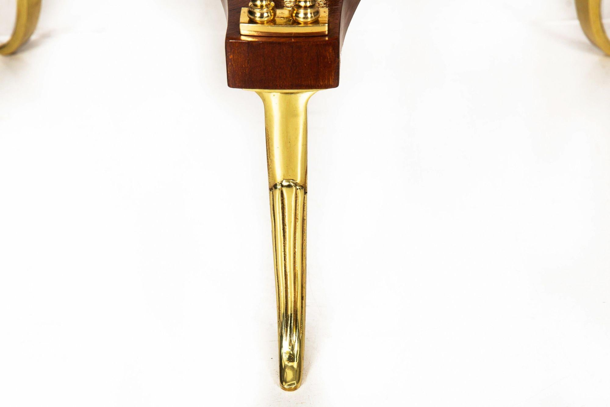 Französisch Louis XVI Stil Mahagoni Bronze Gueridon Beistelltisch im Angebot 8