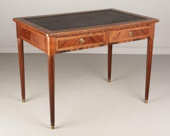 French Louis XVI Style Mahogany Bureau Plat, or Writing Desk