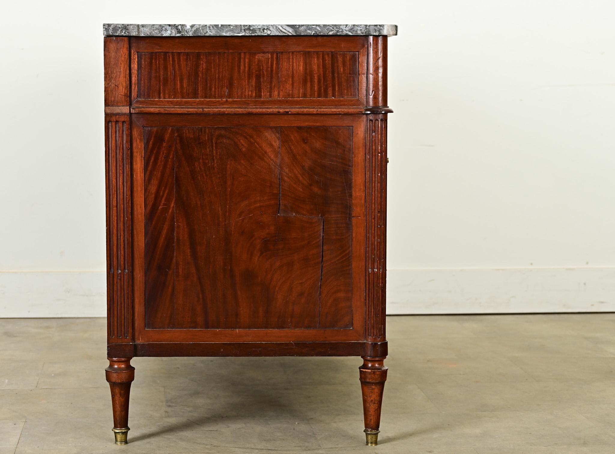 French Louis XVI Style Mahogany Commode For Sale 6
