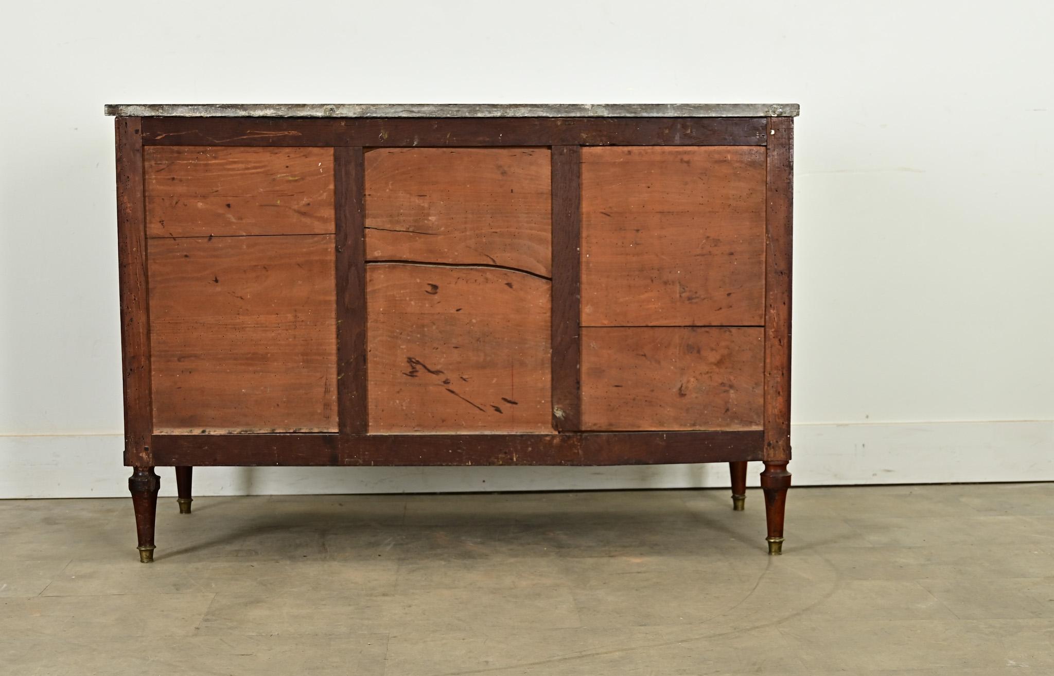 French Louis XVI Style Mahogany Commode For Sale 7