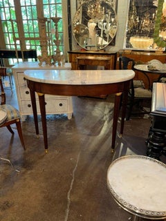 French Louis XVI Style Mahogany Console