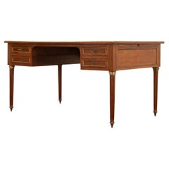 French Louis XVI Style Mahogany Desk