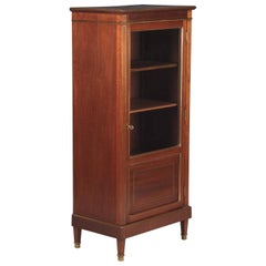 French Louis XVI Style Mahogany Display Cabinet, Early 1900s