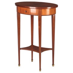 French Louis XVI Style Mahogany Side Table, Early 1900s