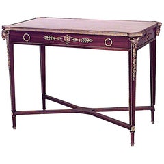 Mesa escritorio francesa de caoba estilo Luis XVI