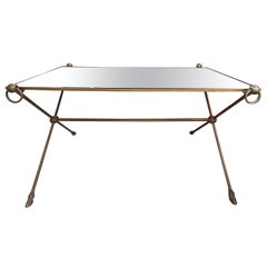 French Louis XVI Style Maison Bagués Inspired Bronze Coffee Table