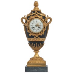 French Louis XVI Style Mantel Clock by Eugène Hazart, À Paris