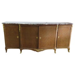 French Louis XVI Style Marble-Top Sideboard