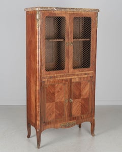 French Louis XVI Style Marquetry Cabinet