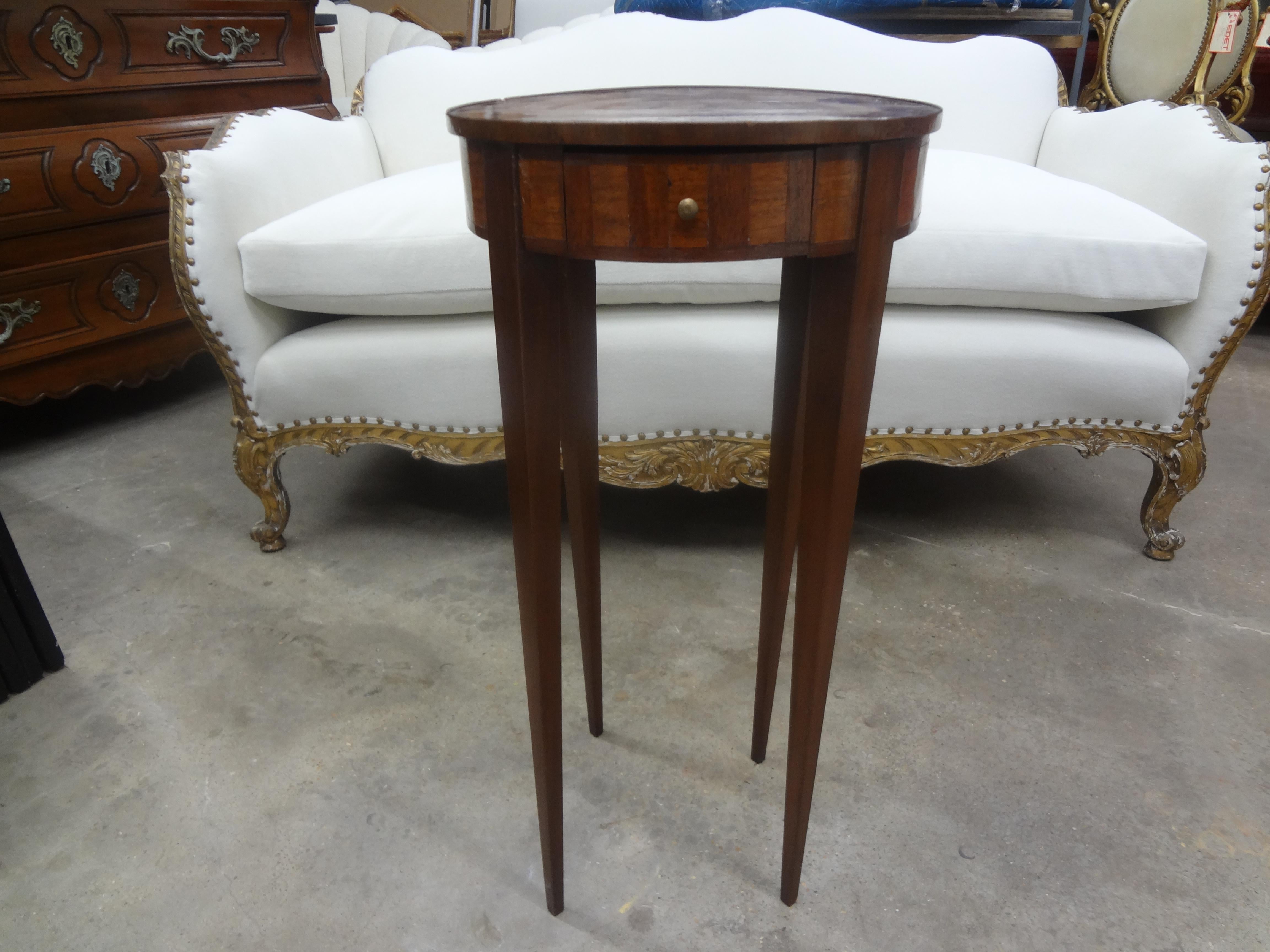 French Louis XVI Style Marquetry Table For Sale 8