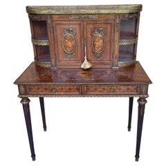 French Louis XVI Style Marquetry Writing Desk/ Bonheur du Jour