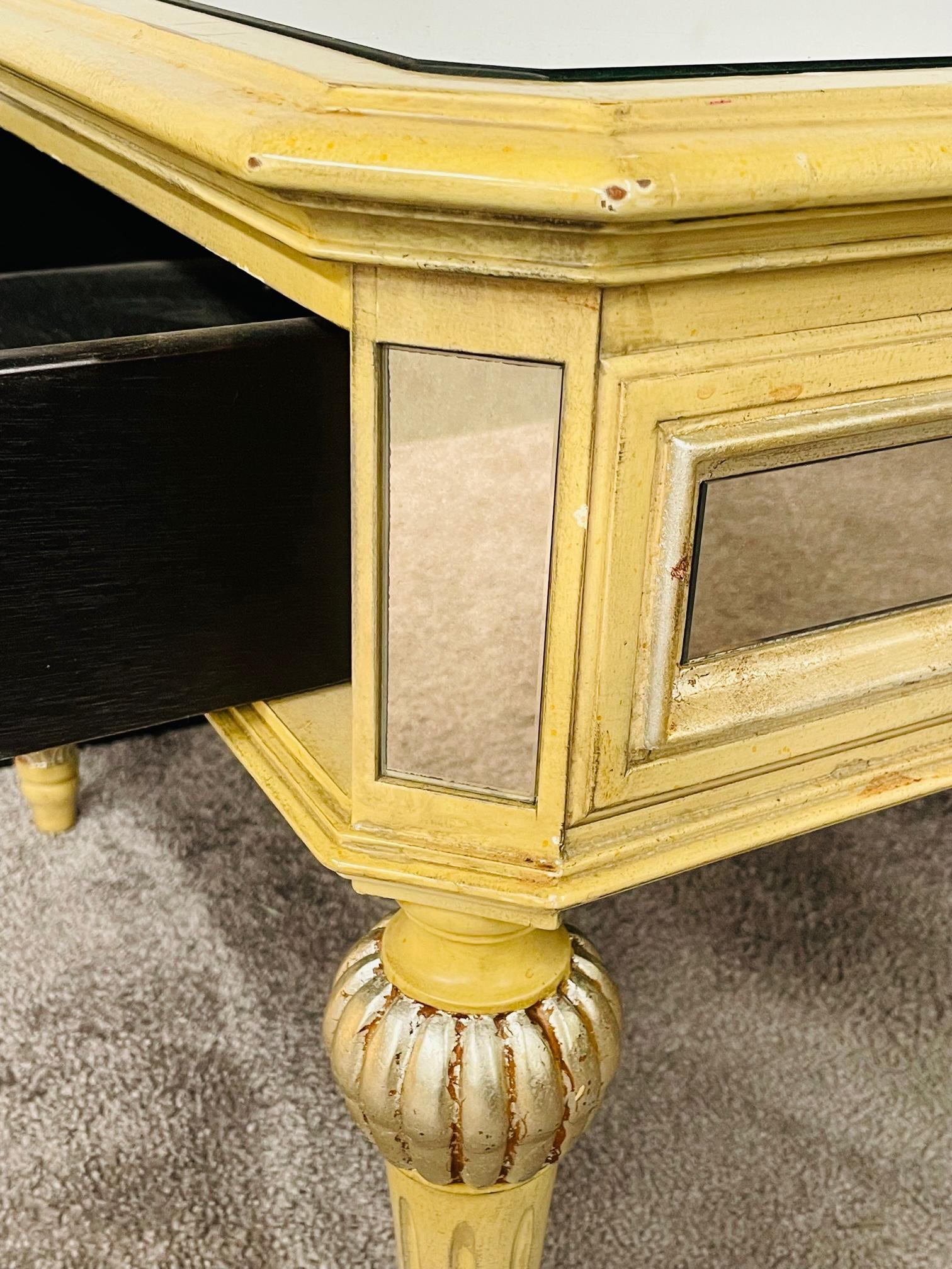 French Louis XVI Style Mirrored Coffee Table 7