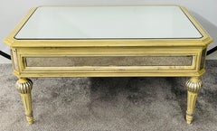 French Louis XVI Style Mirrored Coffee Table