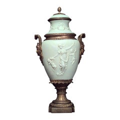 French Louis XVI Style Ormolu and Porcelain Vase
