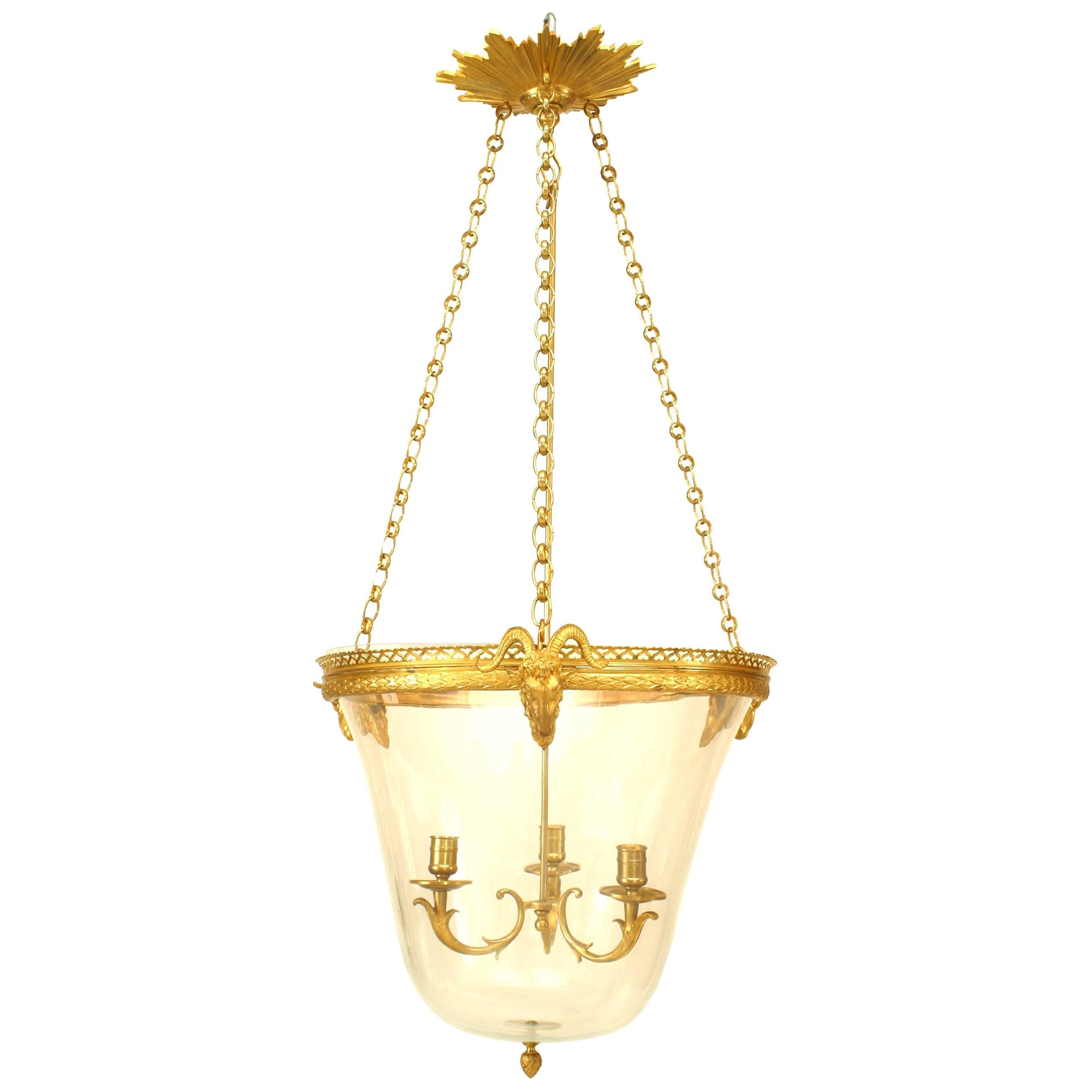French Louis XVI Style Ormolu Lantern