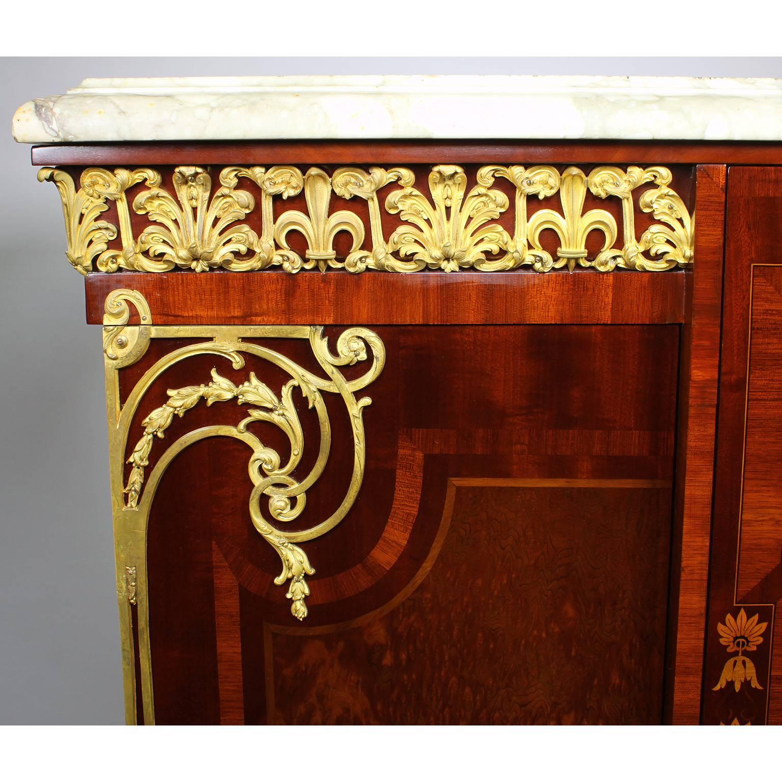 French Louis XVI Style Ormolu Mounted Military Armor Commode Attr. Mâison Millet For Sale 1