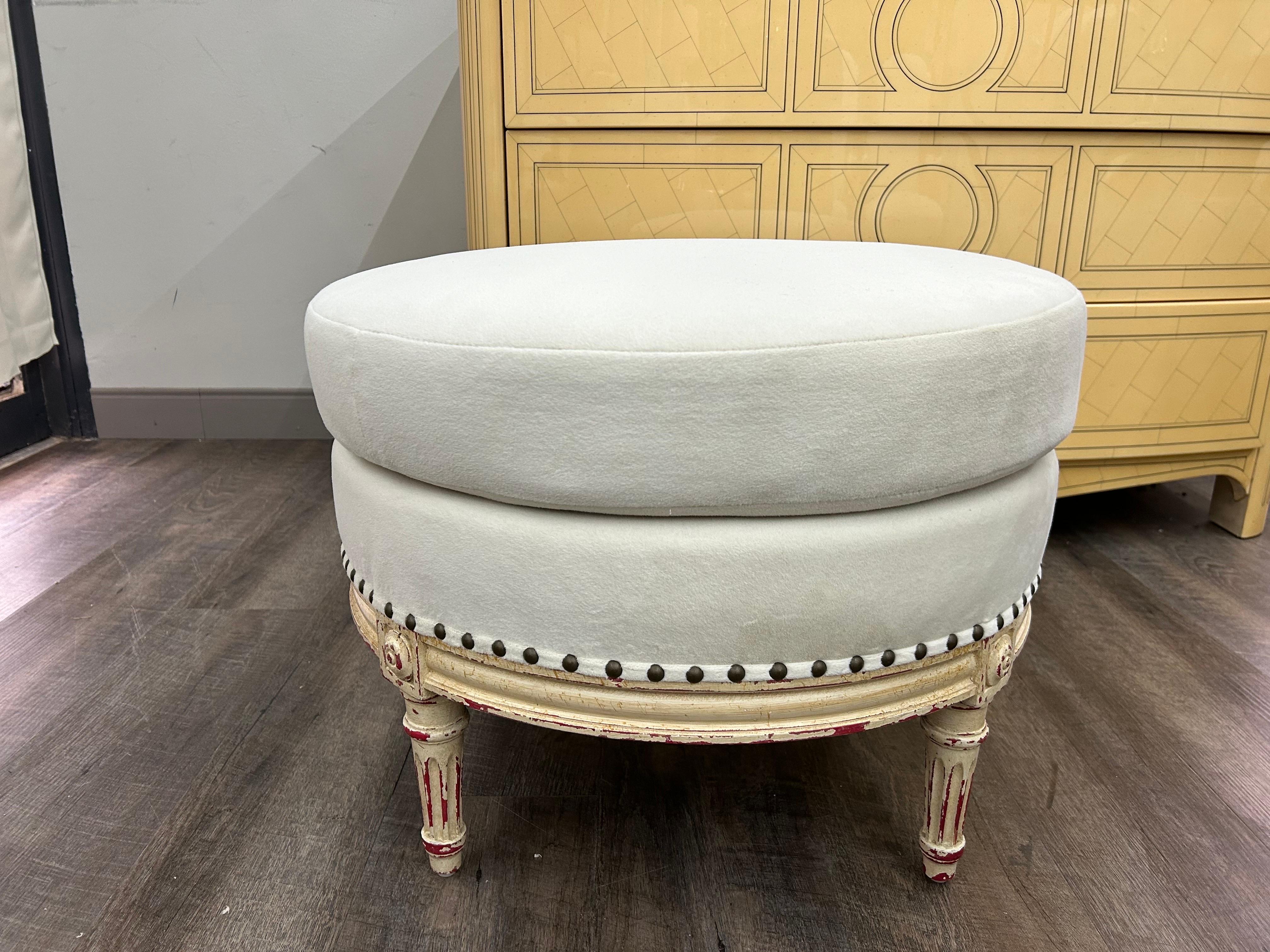Ottomana o pouf francese in stile Luigi XVI in vendita 4