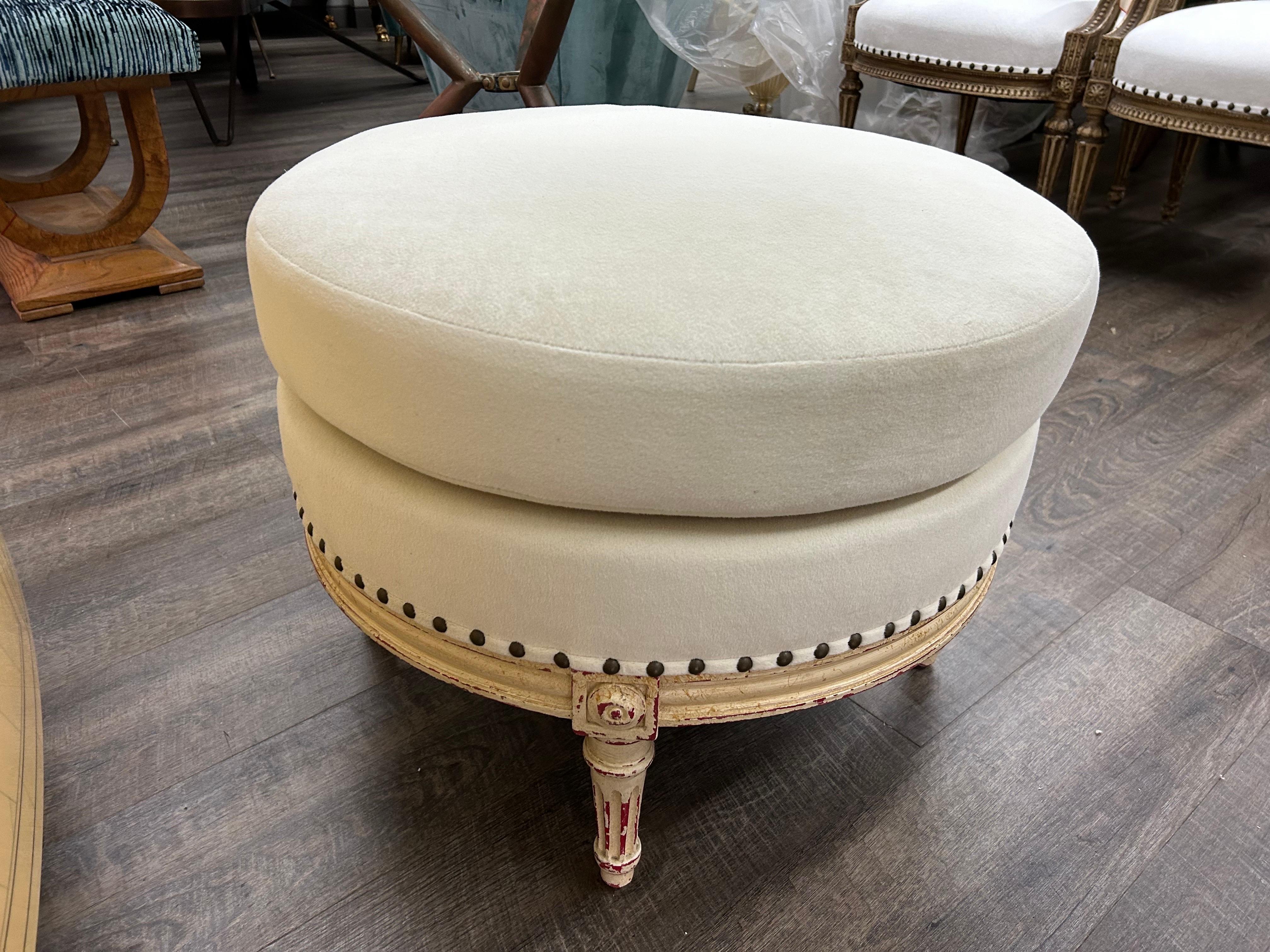 Ottomana o pouf francese in stile Luigi XVI in vendita 1
