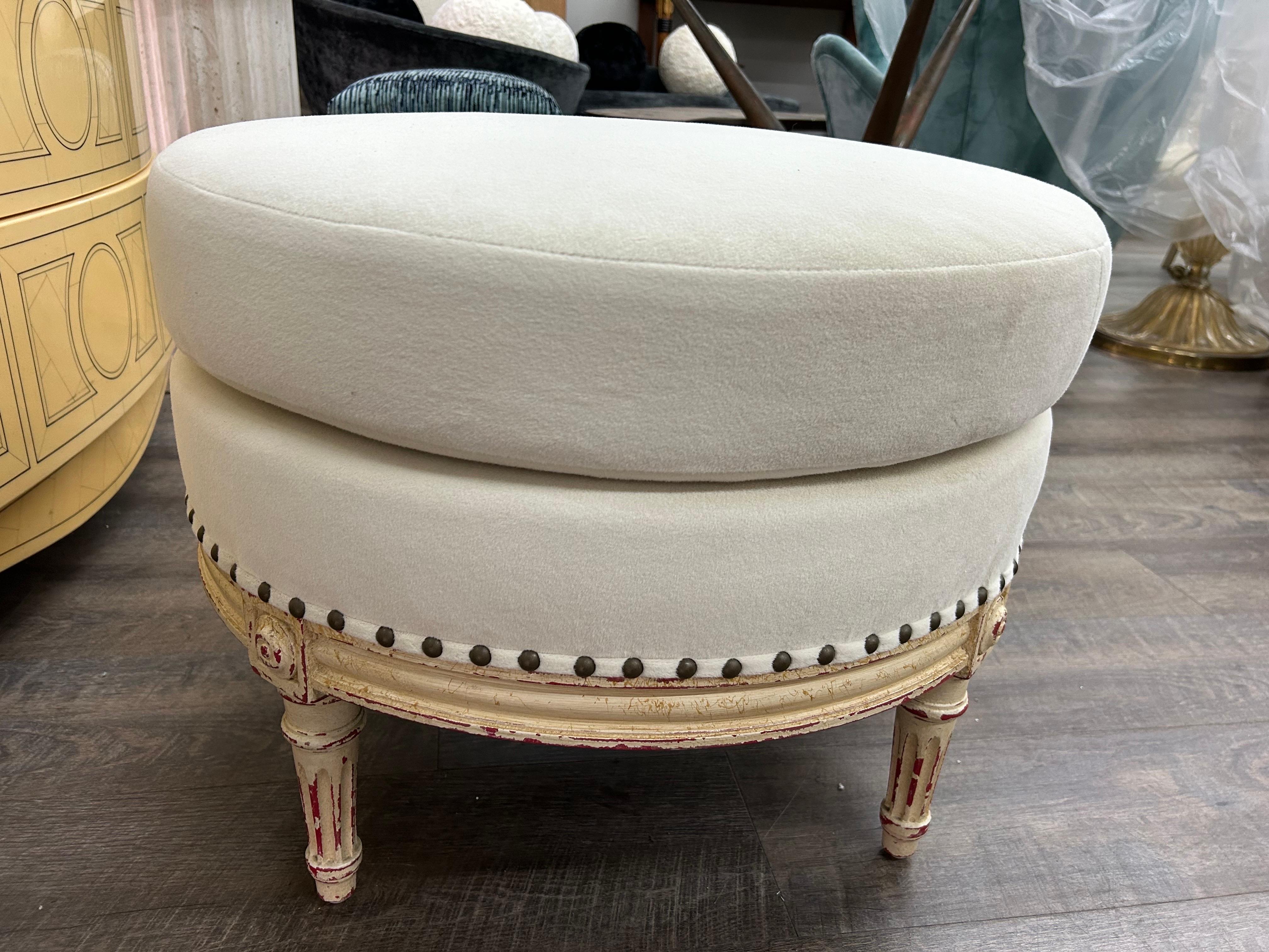 Ottomana o pouf francese in stile Luigi XVI in vendita 3