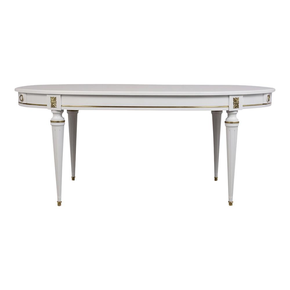 oval white table
