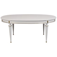 White Oval Dining Table