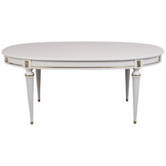 White Oval Dining Table