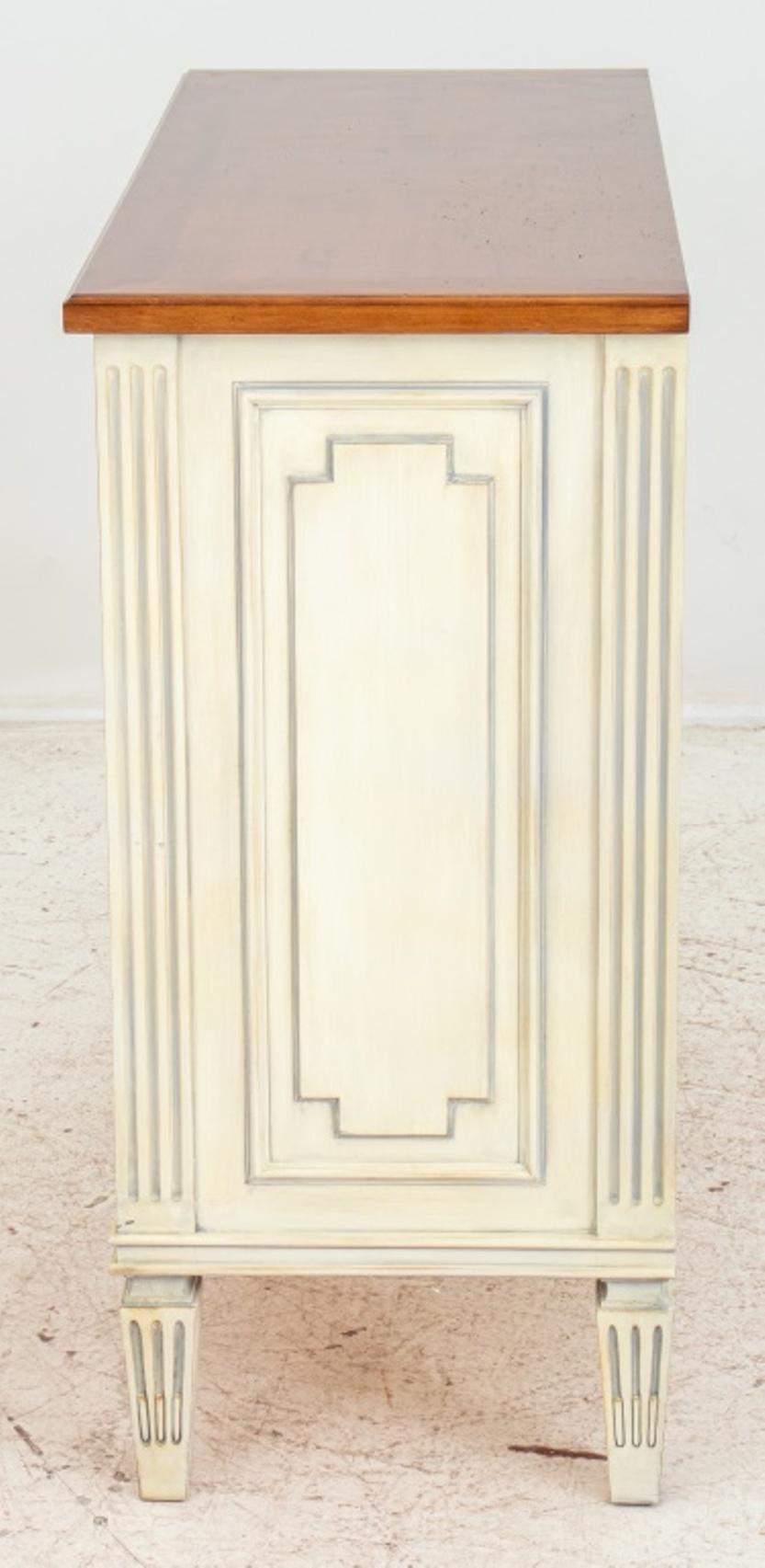 French Louis XVI Style Painted Chest of Drawers 1