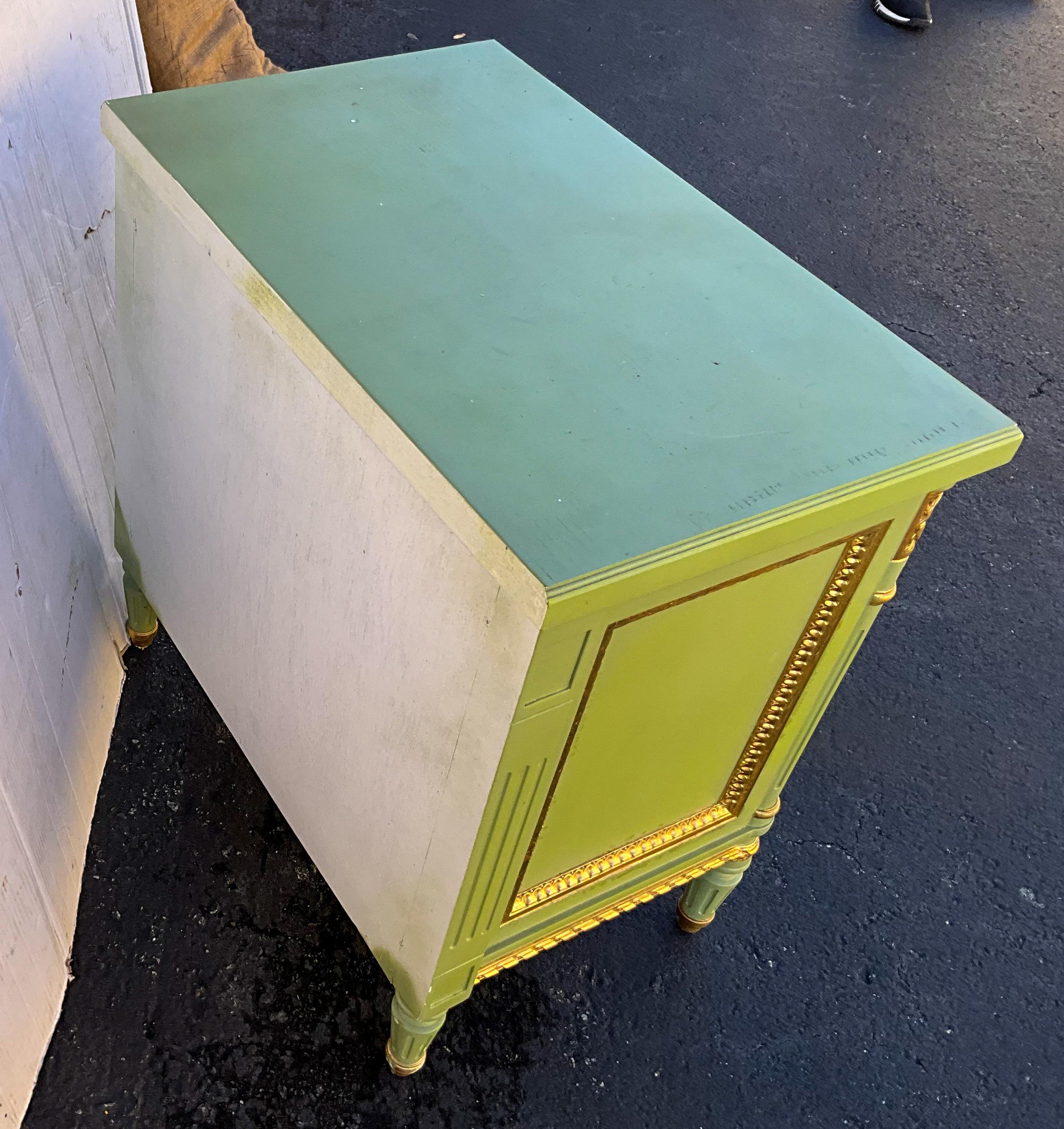 American French Louis XVI Style Painted Chests / Commodes / Tables Att. To Julia Gray For Sale