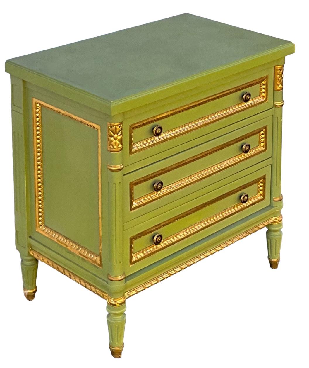 20th Century French Louis XVI Style Painted Chests / Commodes / Tables Att. To Julia Gray For Sale