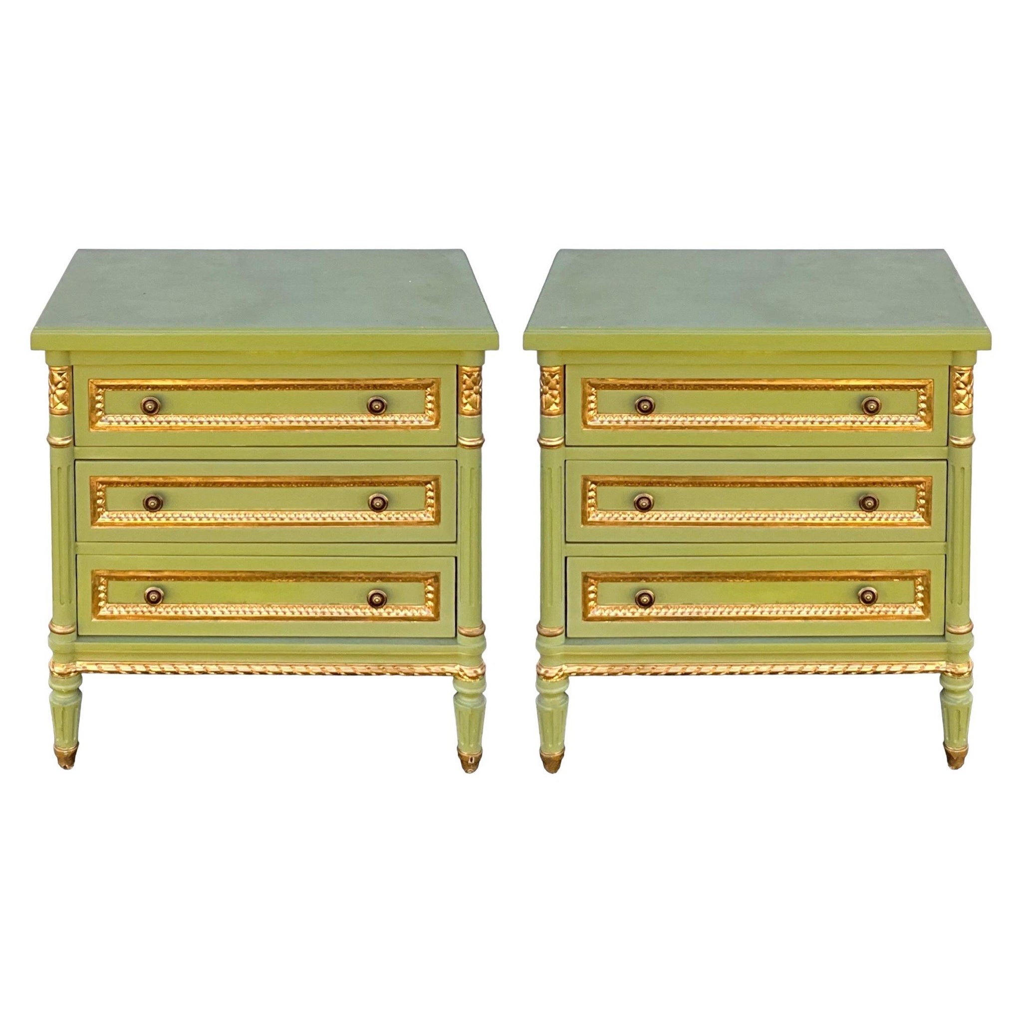 Cassapanche / Commodes / Tavoli dipinti in stile Luigi XVI francese Att. A Julia Gray