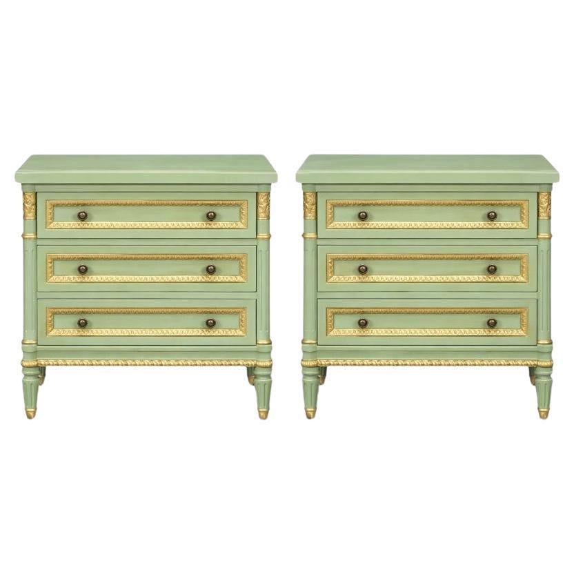 French Louis XVI Style Painted Chests / Commodes / Tables Att. To Julia Gray For Sale