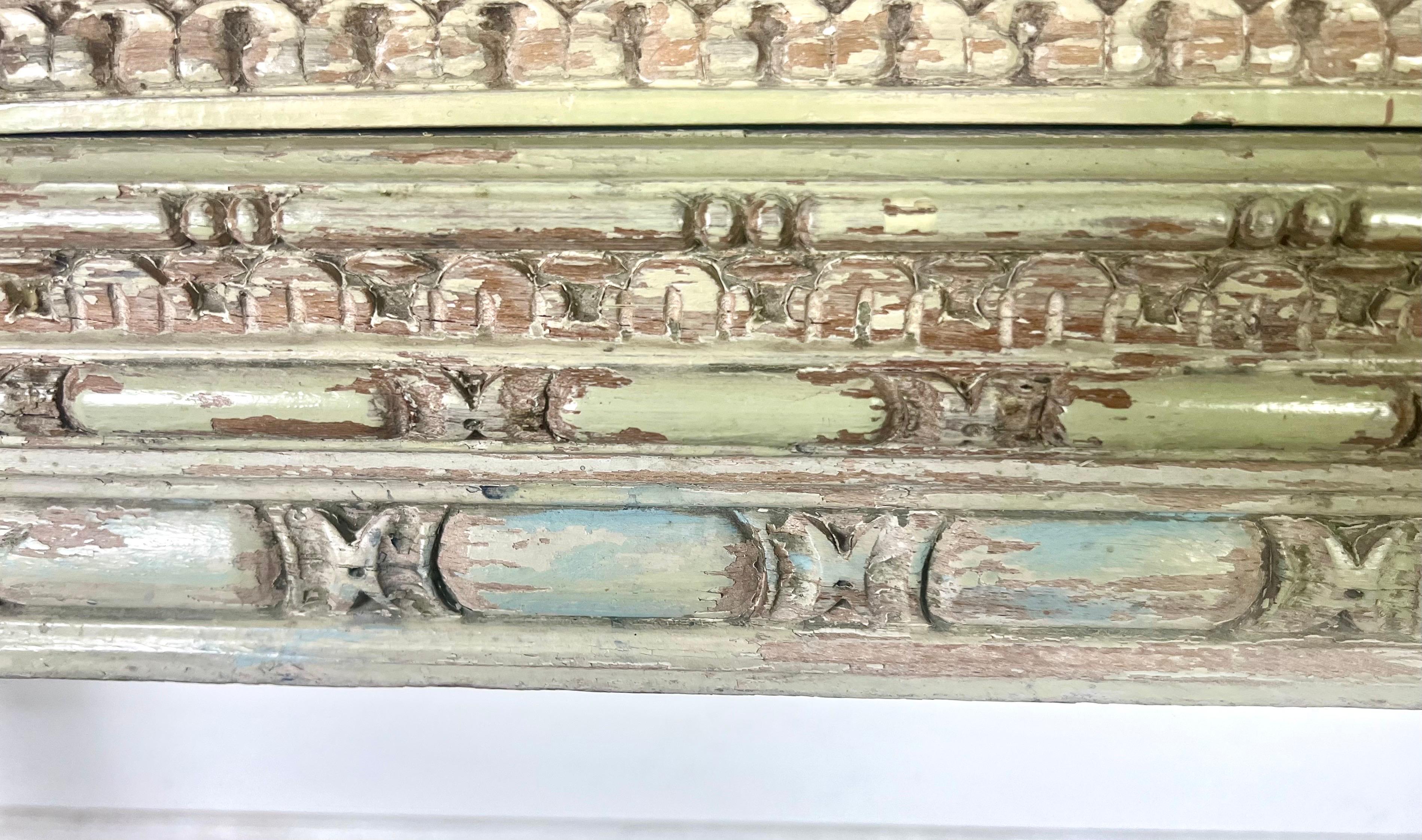 French Louis XVI Style Painted Console For Sale 6