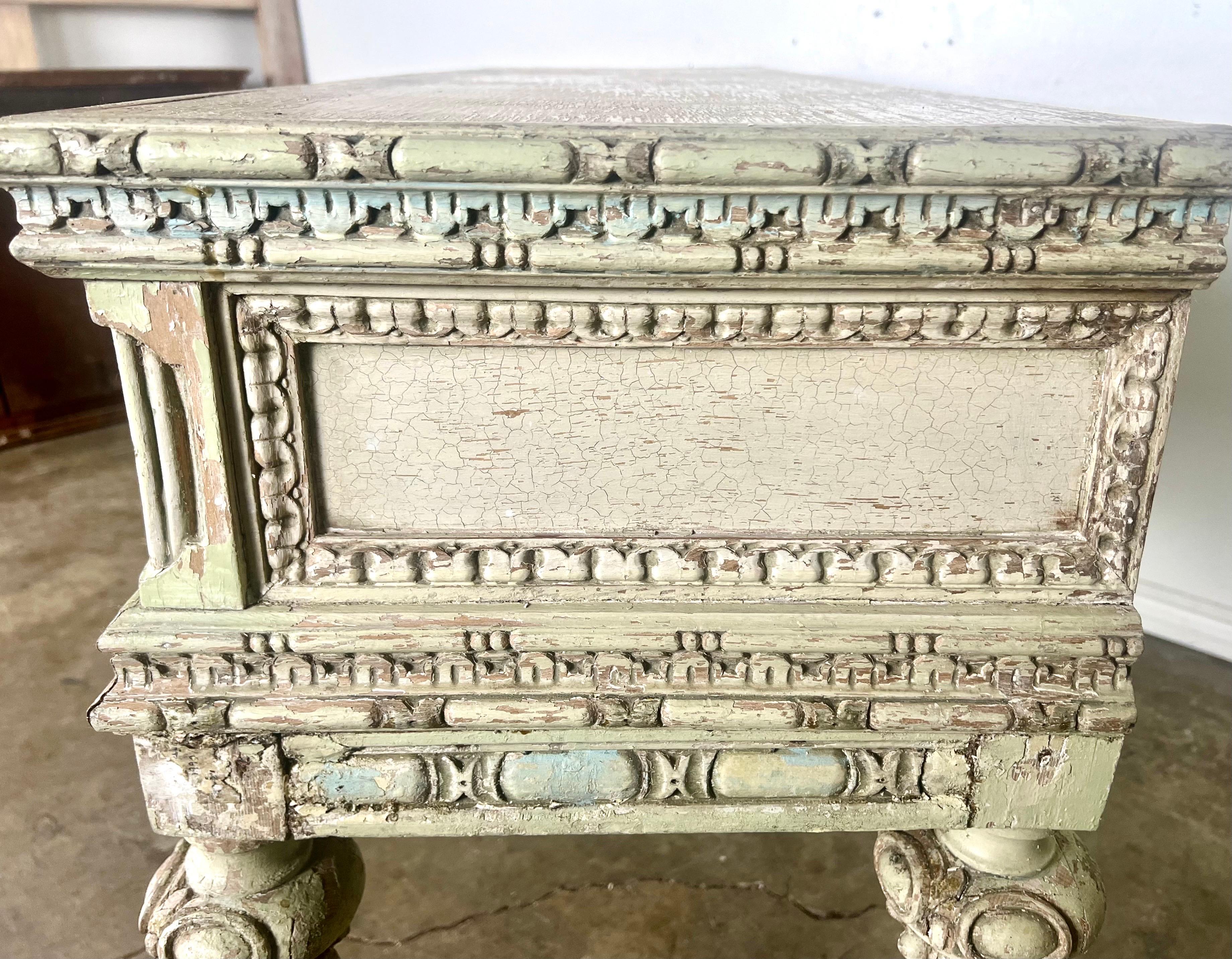 French Louis XVI Style Painted Console For Sale 8