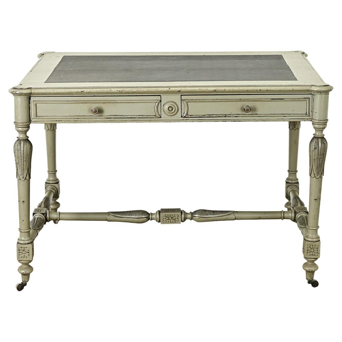 French Louis XVI Style Painted Desk For Sale