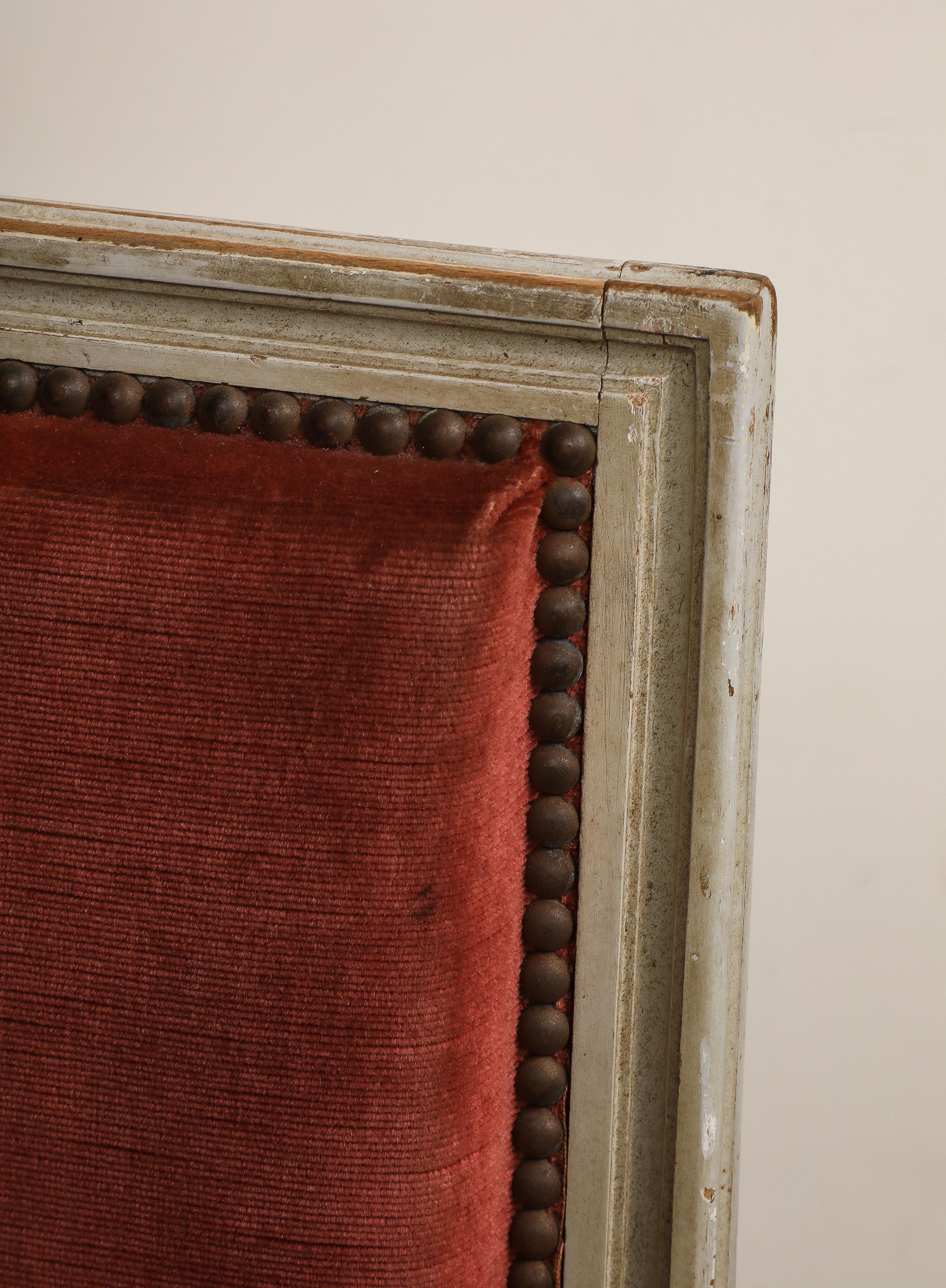 Chaises d'appoint peintes de style Louis XVI, lot de 4 en vente 6