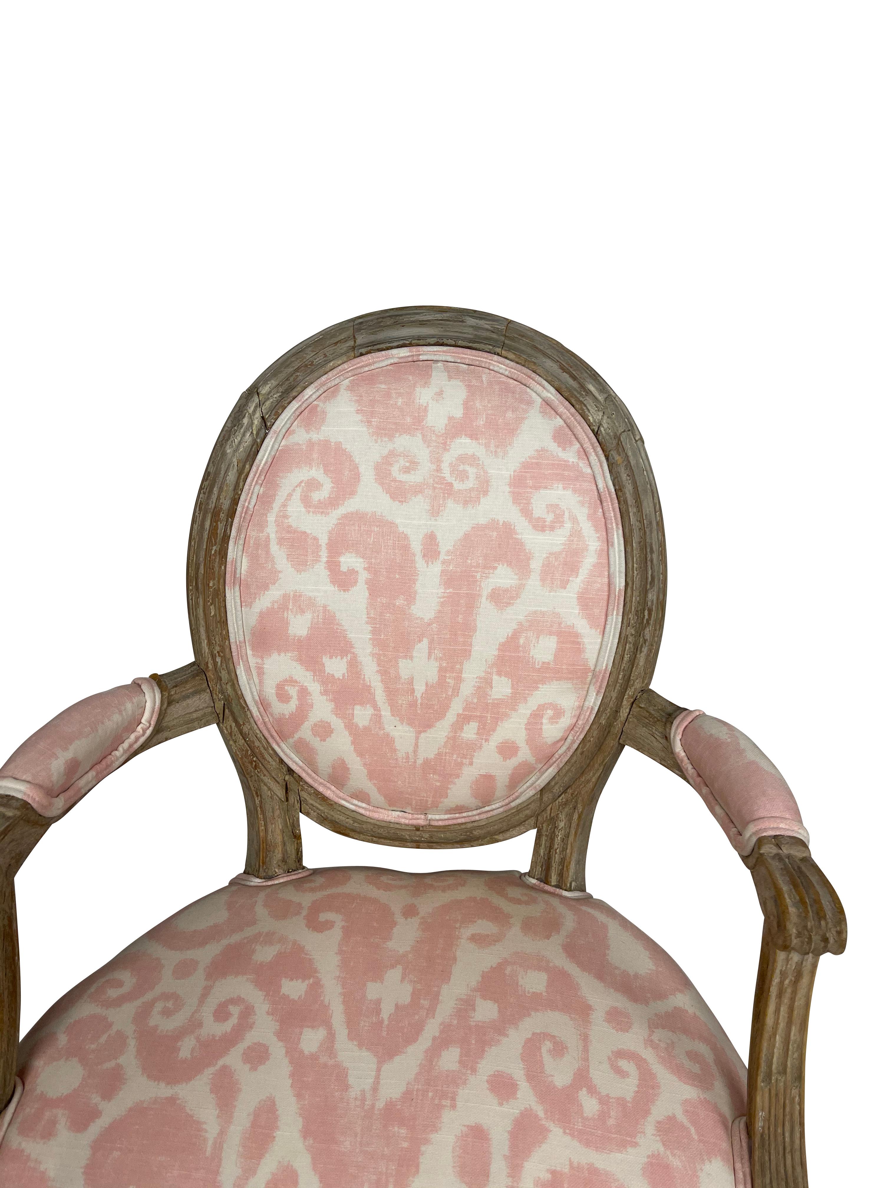 pink french chair