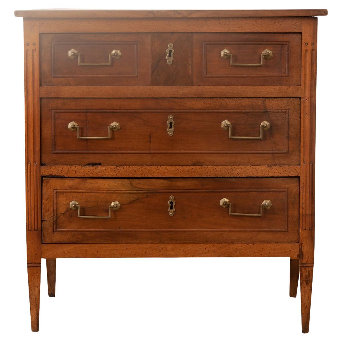 French Louis XVI Style Petite Commode For Sale at 1stDibs