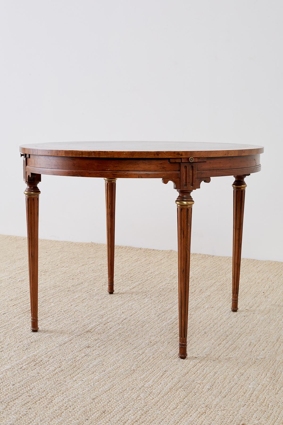 antique round game table