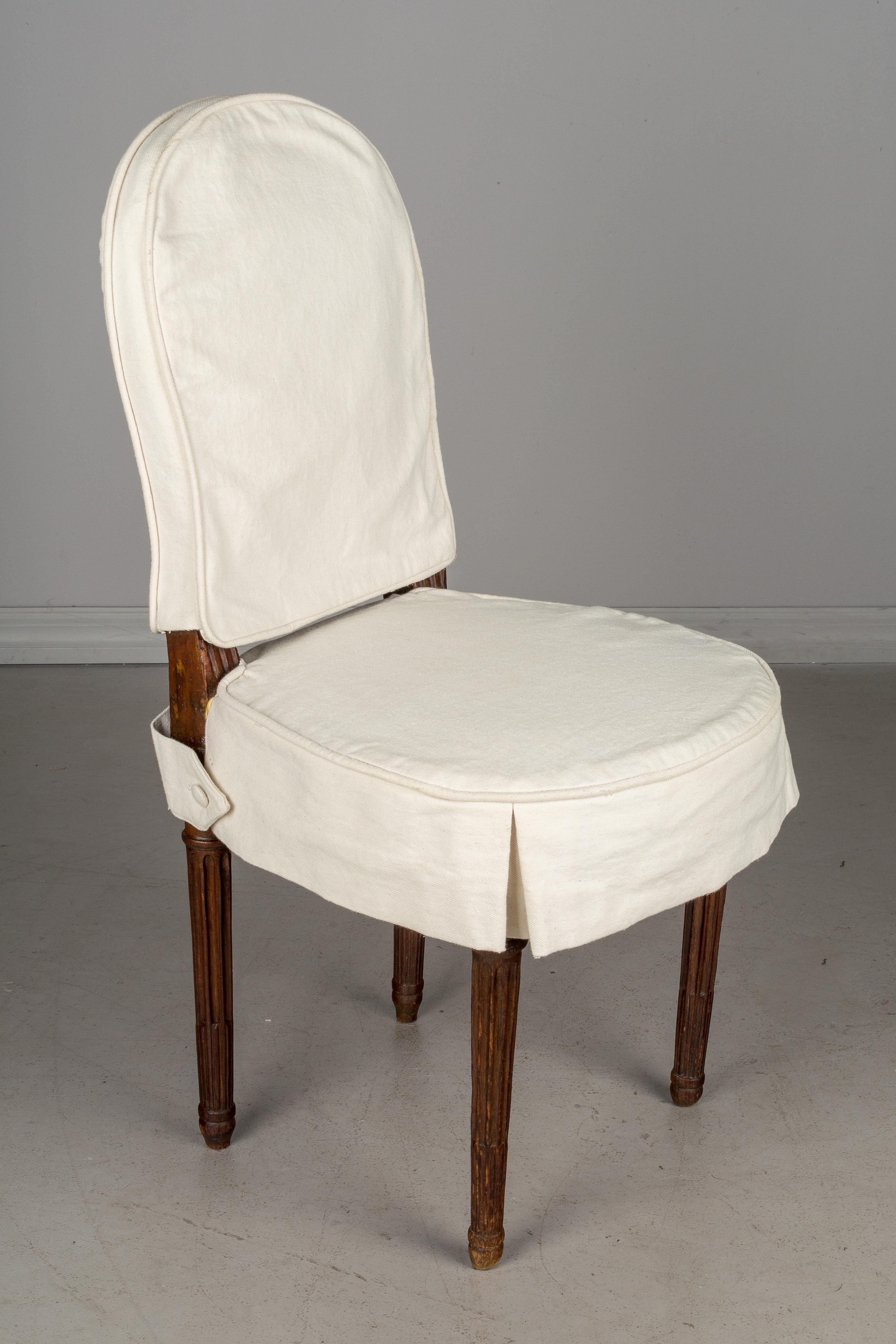 19th c. French Louis XVI Style Side Chair 3