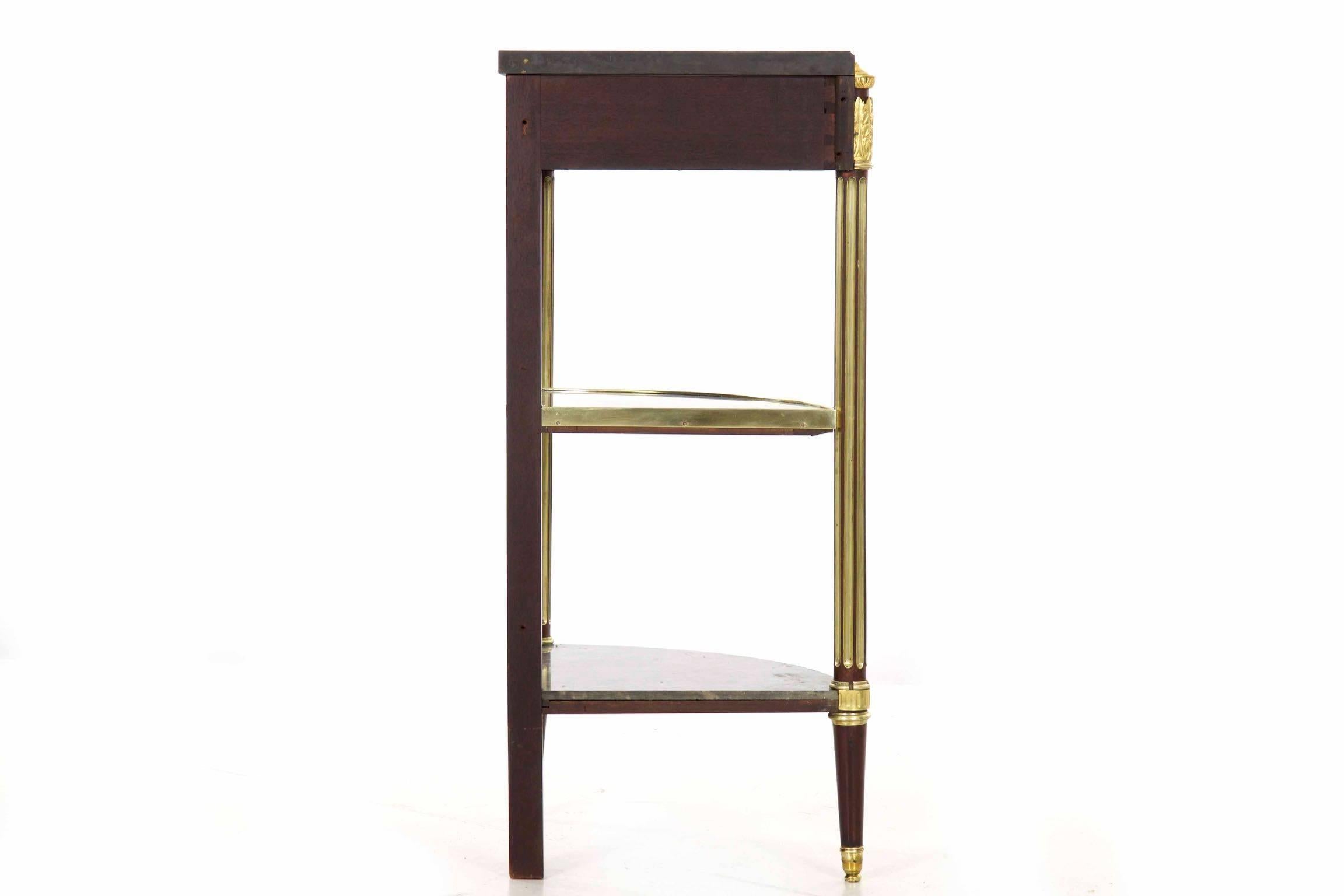 French Louis XVI Style Three-Tier Antique Side Table Corner Stand 10