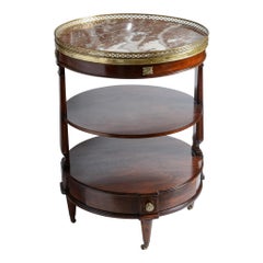 French Louis XVI Style Three Tier Bouillotte Table or Dessert, Tea Table