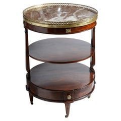 French Louis XVI Style Three Tier Bouillotte Table or Dessert, Tea Table