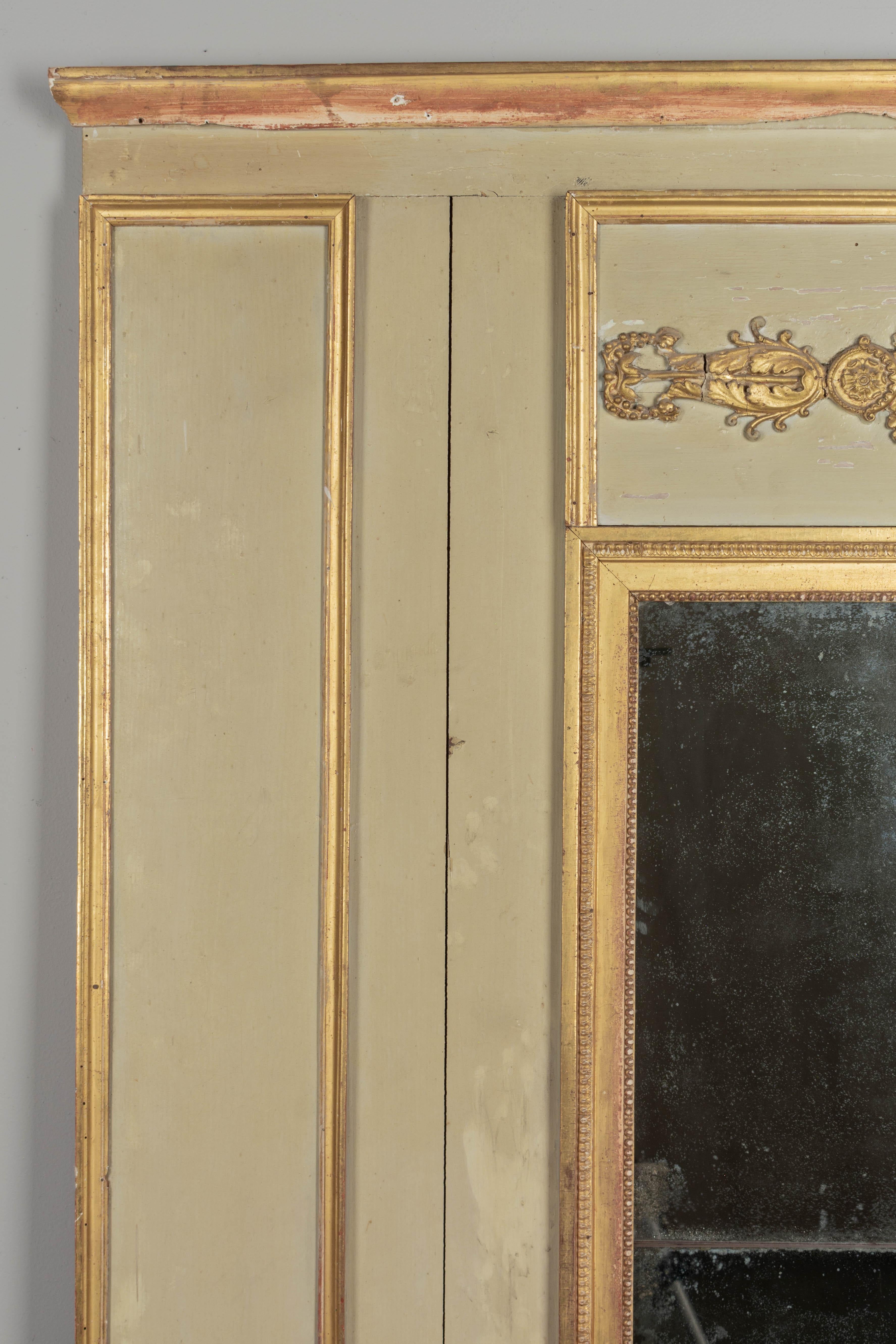 XX secolo Specchio francese Trumeau in stile Luigi XVI in vendita